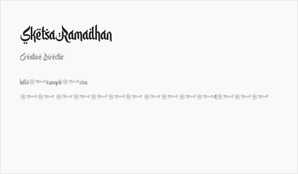 SketsaRamadhan Business Card