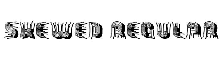 Skewed Regular  font caratteri gratis