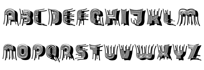 Skewed Regular Font OTHER CHARS