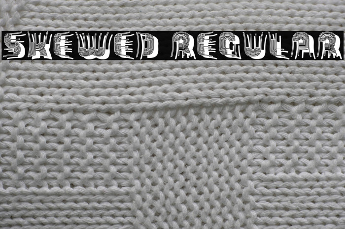 Skewed Regular Example 1