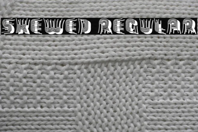Skewed Regular Example 1