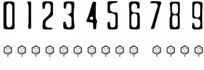 Skäggbiff Font OTHER CHARS