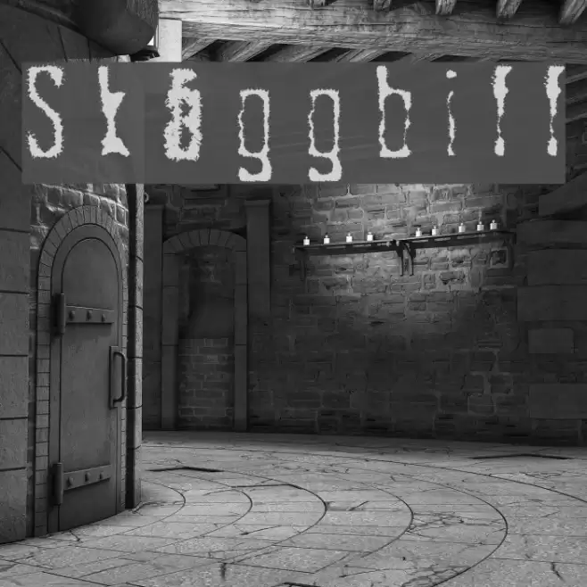 Skäggbiff Font examples