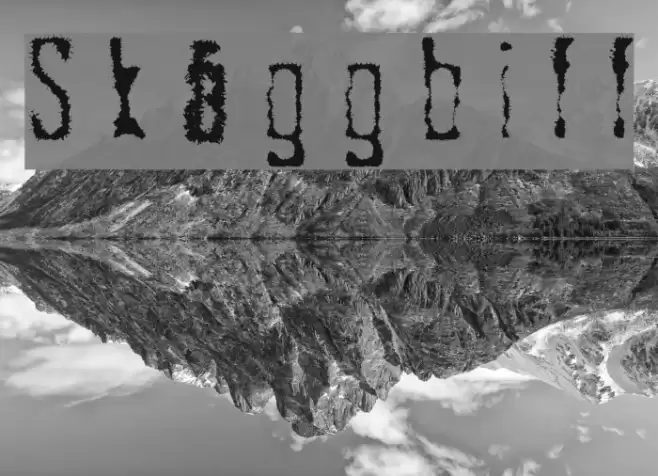 Skäggbiff Font examples