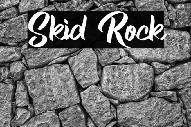 Skid Rock Font examples