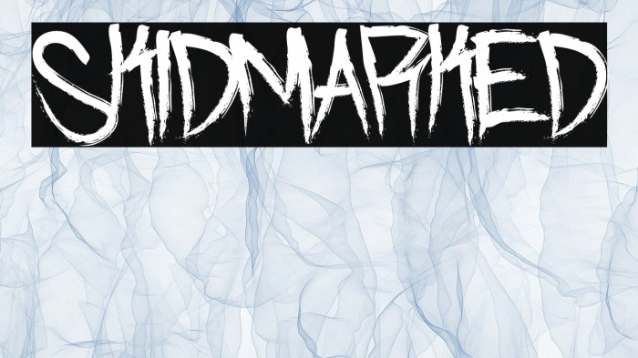 Skidmarked Font examples
