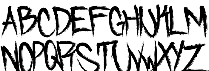 Skidmarked Font LOWERCASE