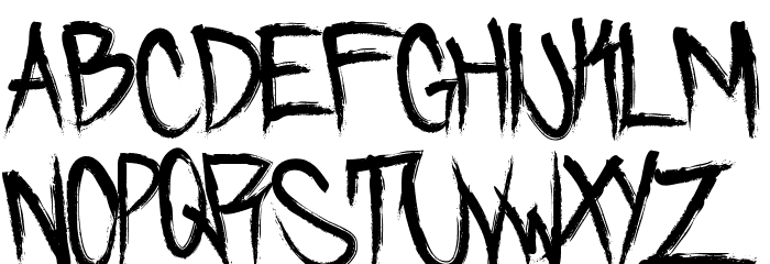 Skidmarked Font LOWERCASE
