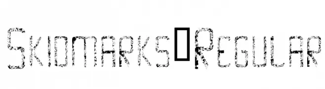 Skidmarks-Regular  Frei Schriftart Herunterladen