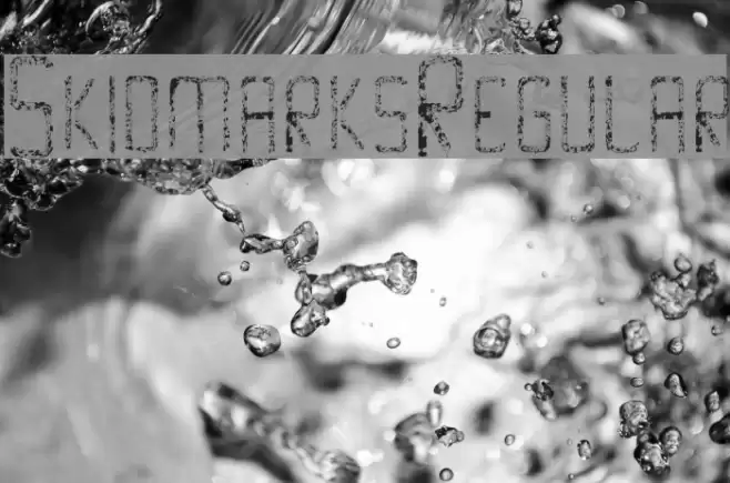 Skidmarks-Regular Font examples