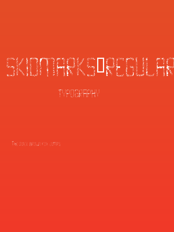 Skidmarks-Regular Poster