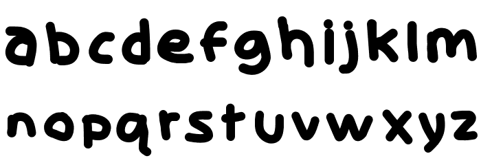 Skidoo-Fat Font LOWERCASE