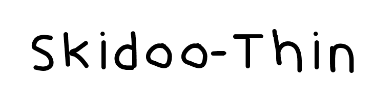 Skidoo-Thin Font