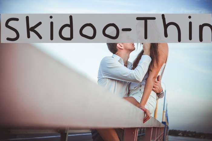 Skidoo-Thin Font examples