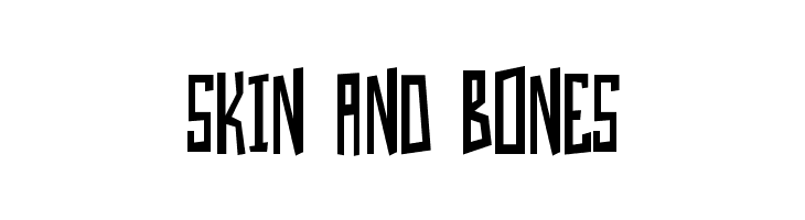 Skin And Bones  font caratteri gratis