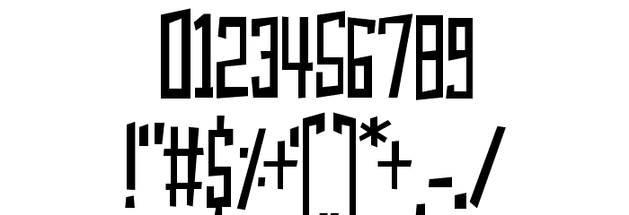 Skin And Bones Font OTHER CHARS