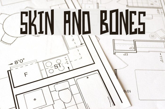 Skin And Bones Font examples