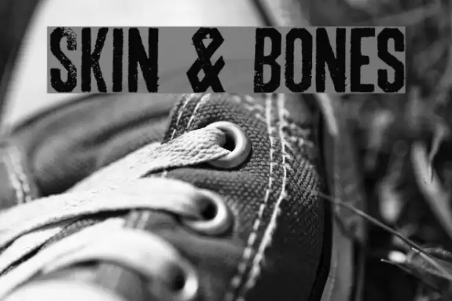 Skin & Bones Font examples