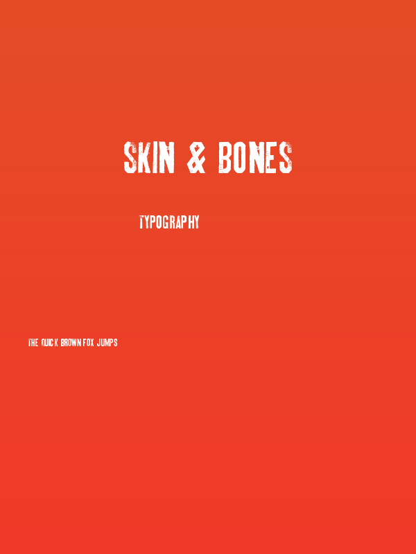 Skin & Bones Poster
