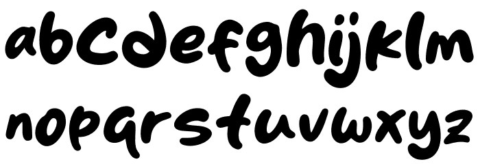 Skincake Font LOWERCASE