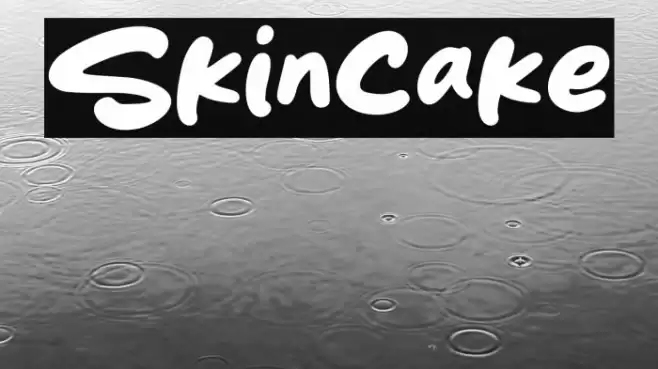 Skincake Font examples