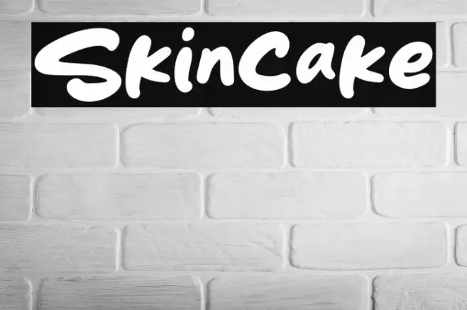 Skincake Font examples