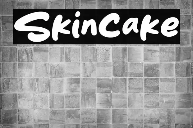 Skincake Font examples