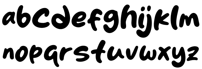 Skincake Font LOWERCASE
