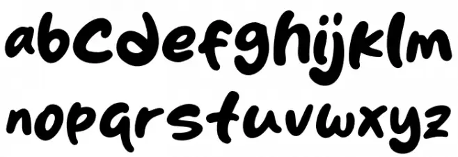 Skincake Font LOWERCASE