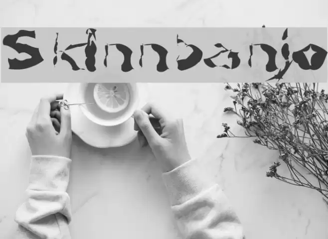 Skinnbanjo Font examples