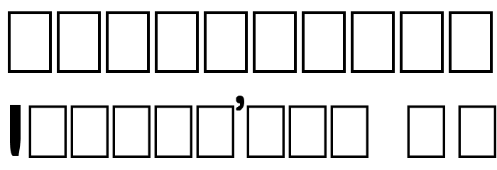 Skinned Font OTHER CHARS