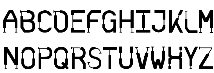 Skinned Font LOWERCASE