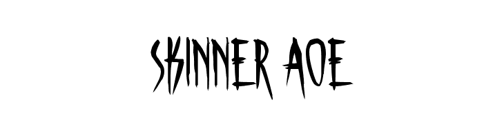 Skinner AOE  Скачать бесплатные шрифты