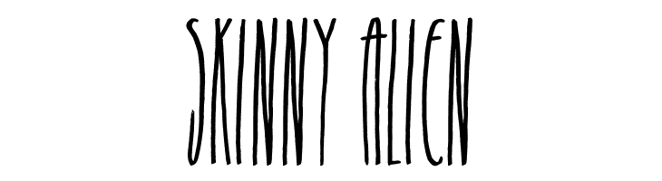 Skinny Alien  baixar fontes gratis