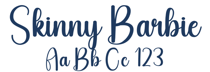 Skinny Barbie Font Preview