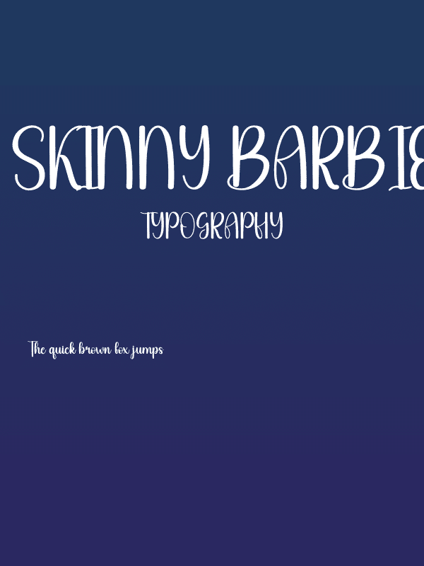 Skinny Barbie Poster