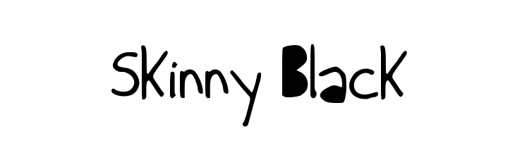 Skinny Black  免费字体下载