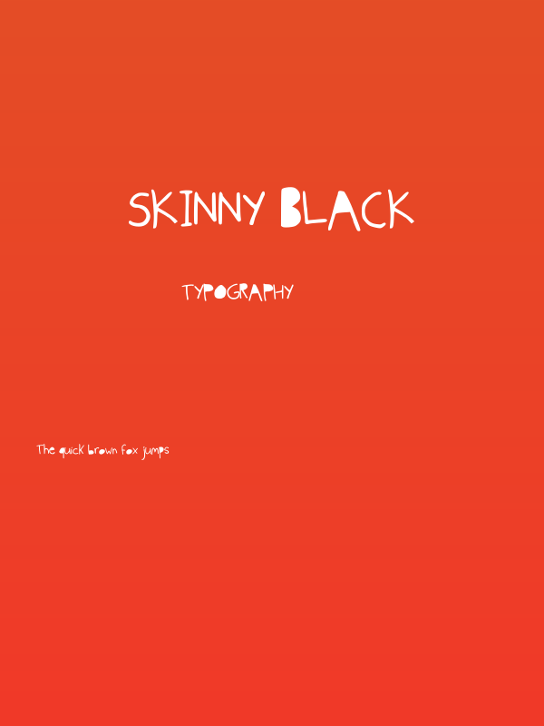 Skinny Black Poster