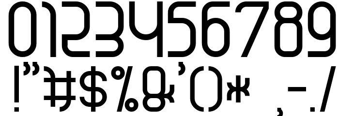 Skinny Buttom Font OTHER CHARS