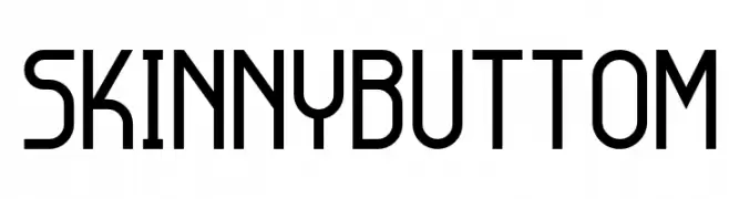 Skinny Buttom  Frei Schriftart Herunterladen