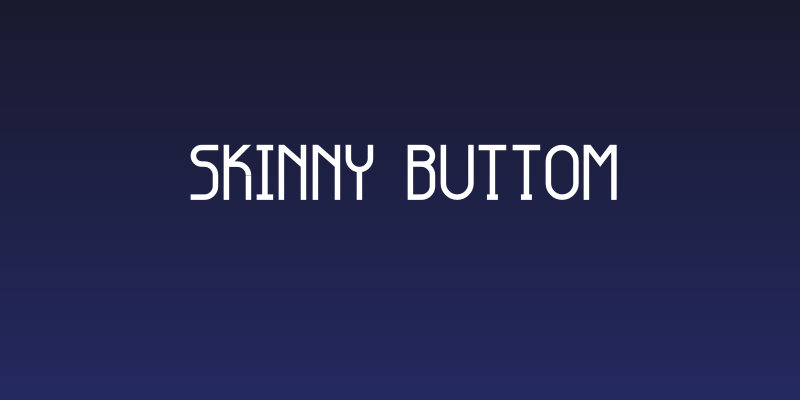Skinny Buttom Social Header