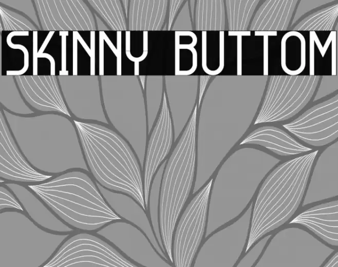 Skinny Buttom Font examples