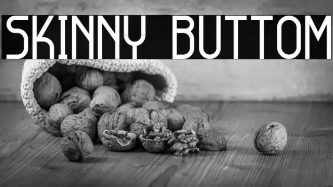 Skinny Buttom Font examples