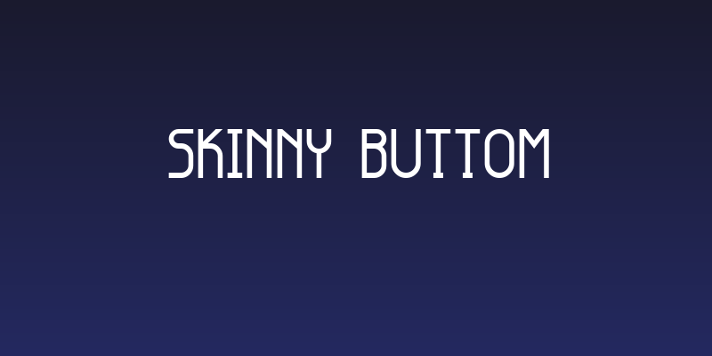 Skinny Buttom Social Header