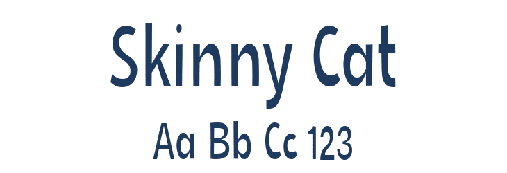 Skinny Cat Font Preview
