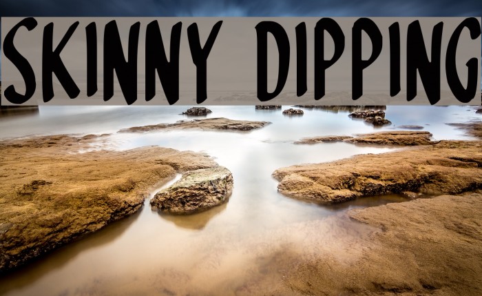 Skinny Dipping Font examples