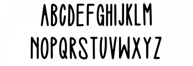 Skinny Dream Regular Schriftart Groß