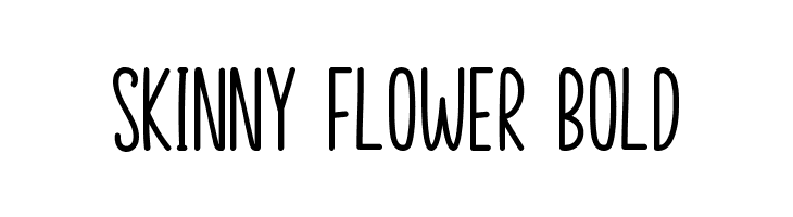 Skinny Flower Bold  font caratteri gratis