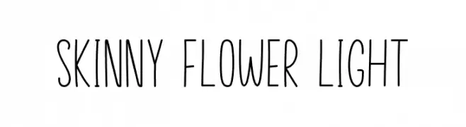 Skinny Flower Light  नि: शुल्क फ़ॉन्ट्स डाउनलोड