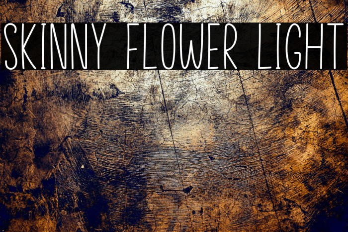 Skinny Flower Light Example 1